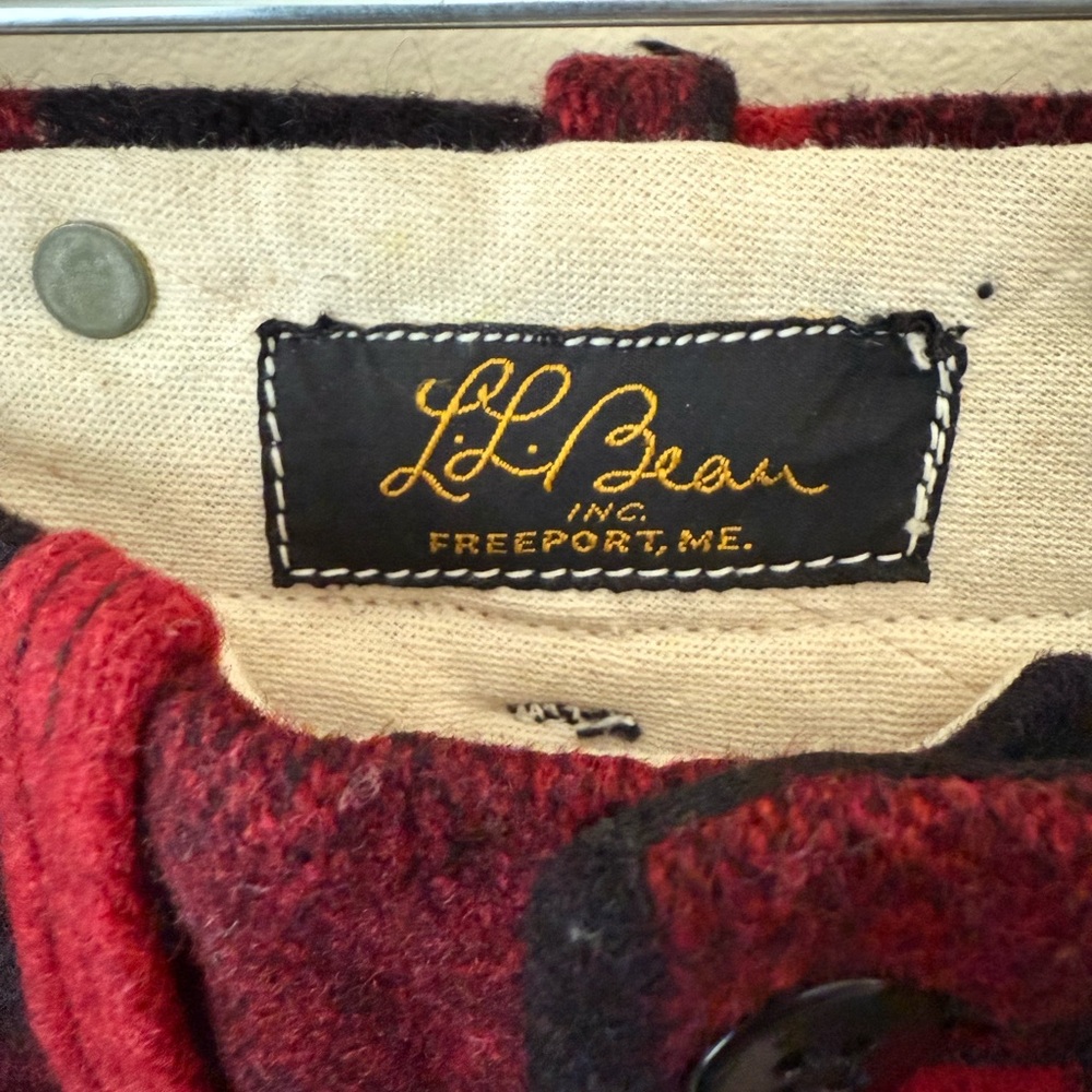 Vintage 1930s LL Bean Wool Trousers Red and Black Plaid - Picture 8 of 10